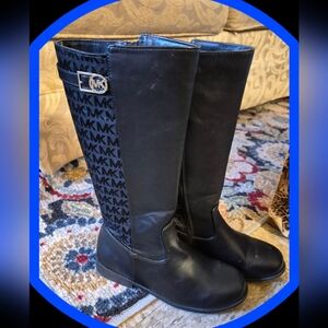 Michael Kors Zeppelin Tall Faux LeatherLow Heel Boots